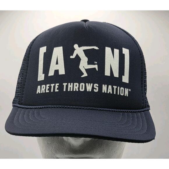 Arete Throws Nation Vintage Foam Trucker Hat Cap‎ Snapback Shotput Discus Otto - Picture 1 of 9